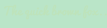 Image with Font Color BEE3BA and Background Color BAE5C8